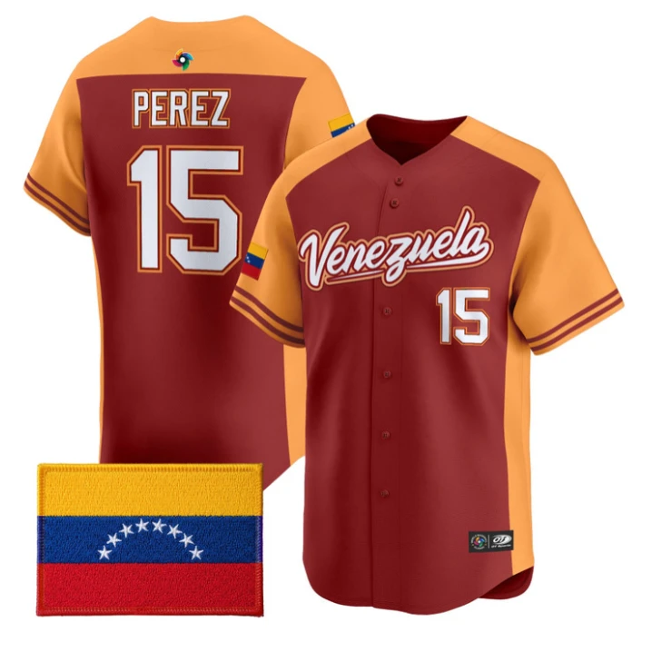 Salvador Perez Jersey #15 Team Venezuela 2026 World Baseball Stitched