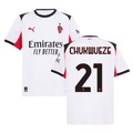 Samuel Chukwueze 21 AC Milan 2025-26 Away Men Jersey – White