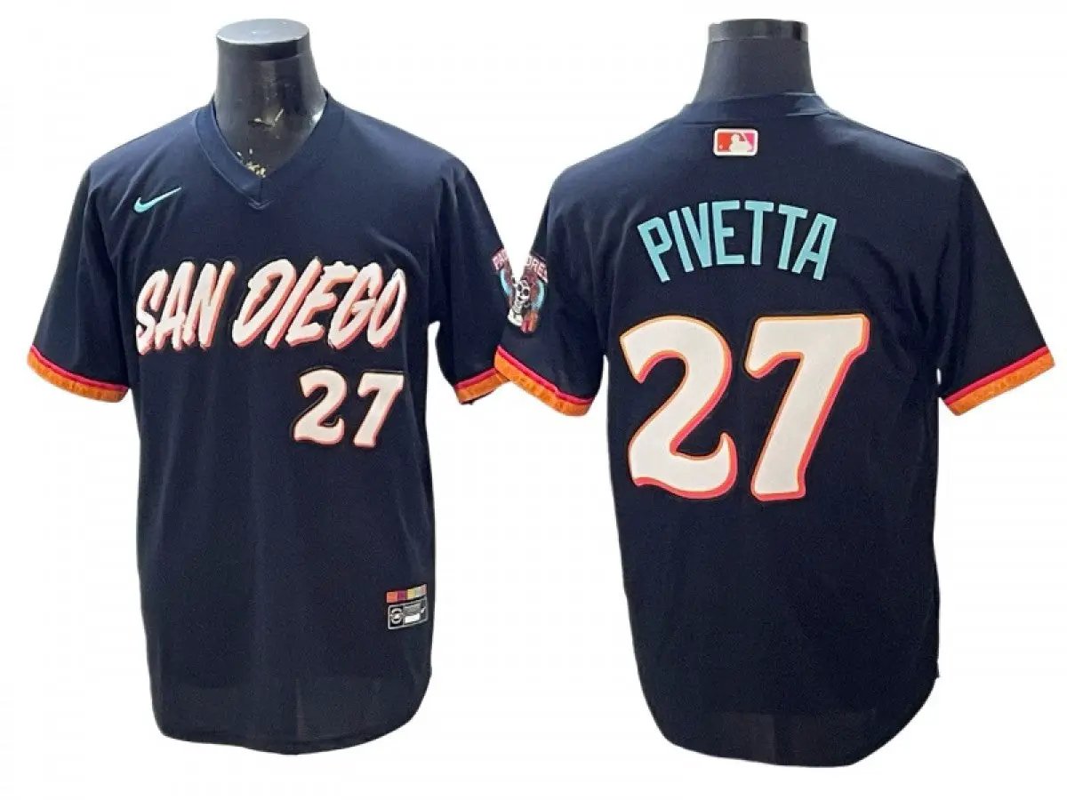 San Diego Padres #27 Nick Pivetta 2026 City Connect Limited Jersey - Obsidian