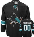San Jose Sharks Customized Black Third Jersey Stitched