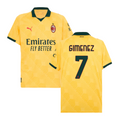 Santiago Gimenez #7 AC Milan 2025-26 Third Men Jersey – Yellow