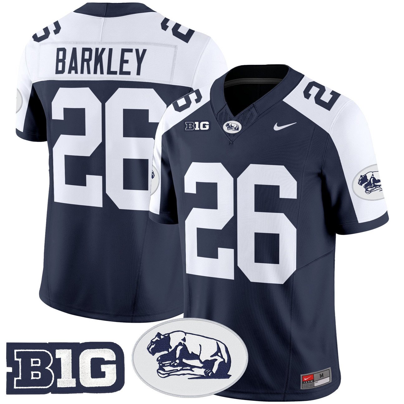 Saquon Barkley Jersey #26 Penn State 2025 Throwback Vapor Stitched