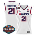 Sarah Strong Jersey #21 UConn Huskies 2026 Final Four Stitched White