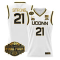 Sarah Strong Jersey #21 UConn Huskies 2026 Final Four Stitched White Gold