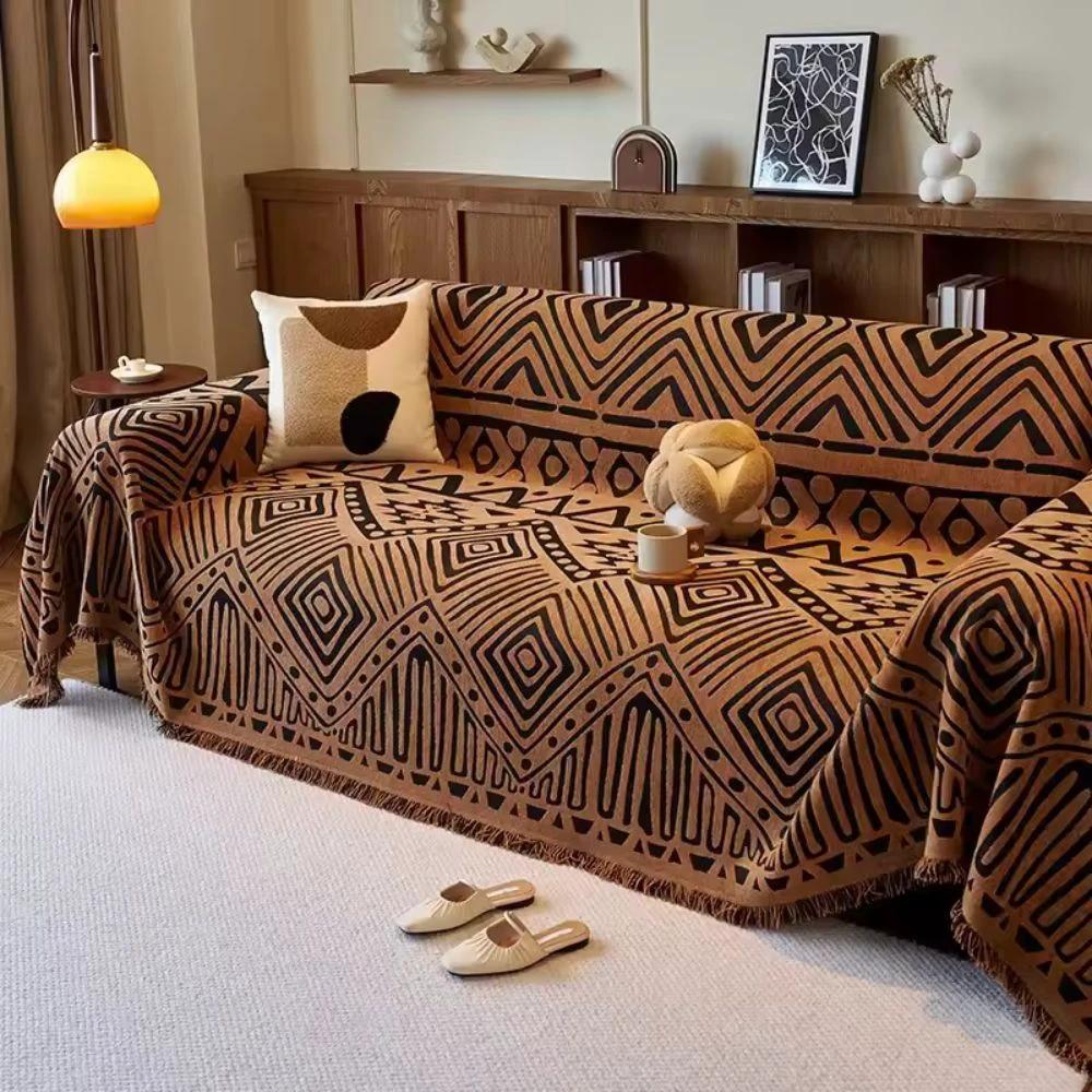 Savanna Geo Chenille Sofa Cover