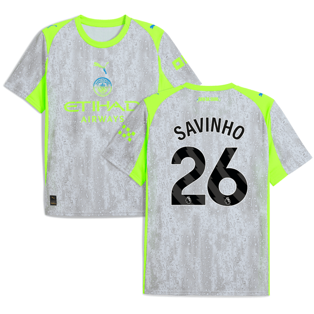 Savinho-26-Manchester-City-2025-26-Third-Men-Jersey-Gray