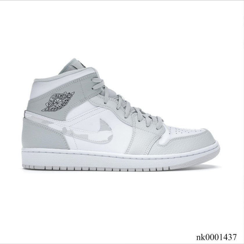Air Jordan 1 Mid Grey Camo Shoes Sneakers