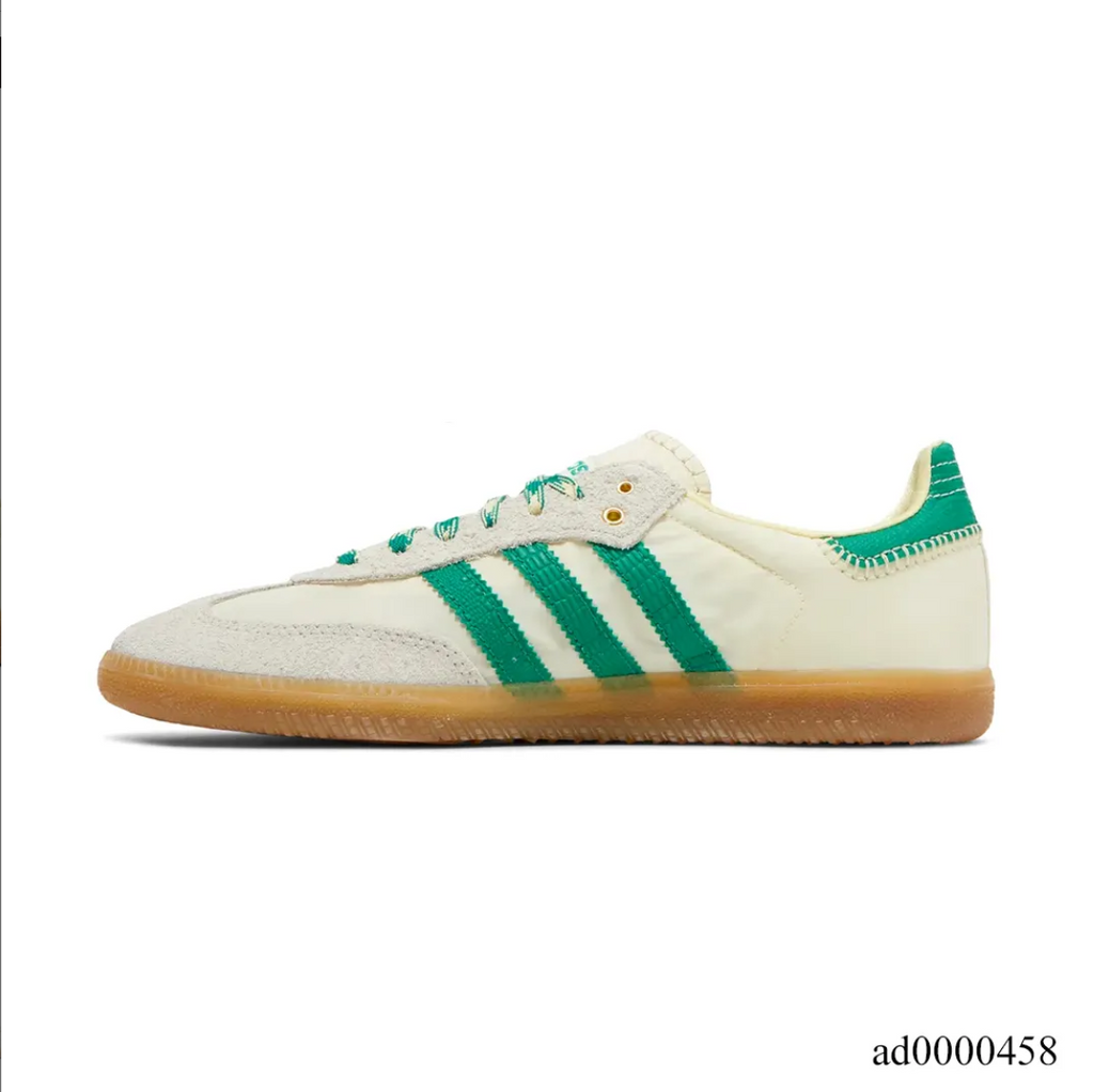 Wales Bonner x AD Samba Cream White Bold Green Shoes Sneakers