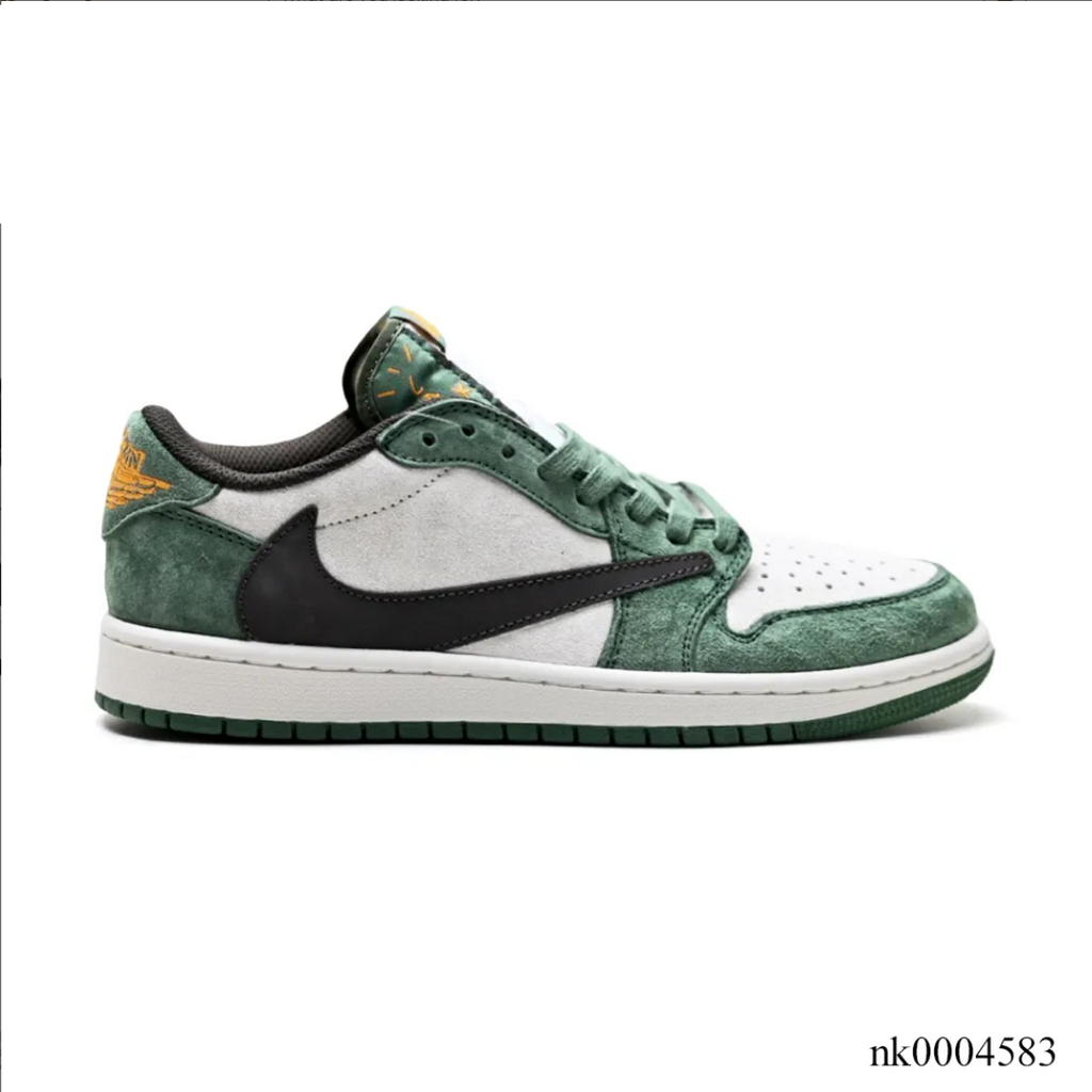 Travis Scott x Air Jordan 1 Low OG SP Green Velvet Shoes Sneakers