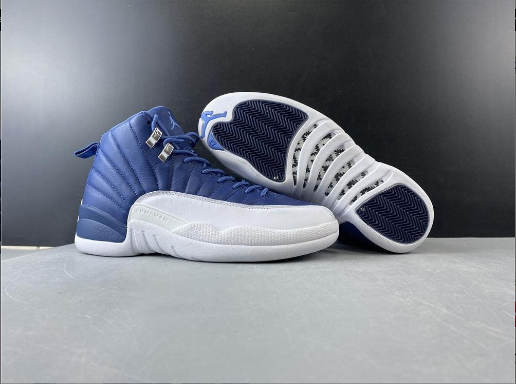 Air Jordan 12 Retro Stone Blue Shoes Sneakers