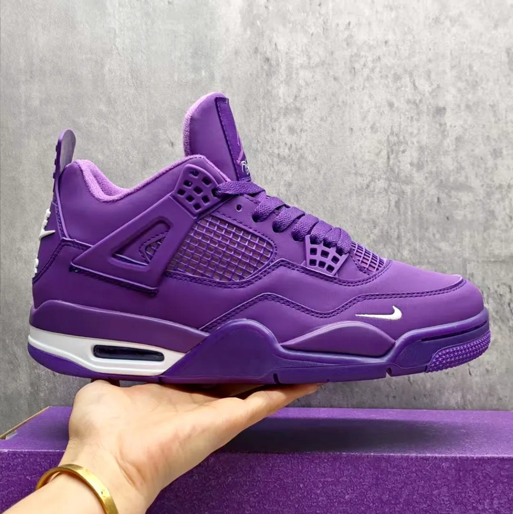 Nigel Sylvester x Air Jordan 4 Purple Shoes Sneakers
