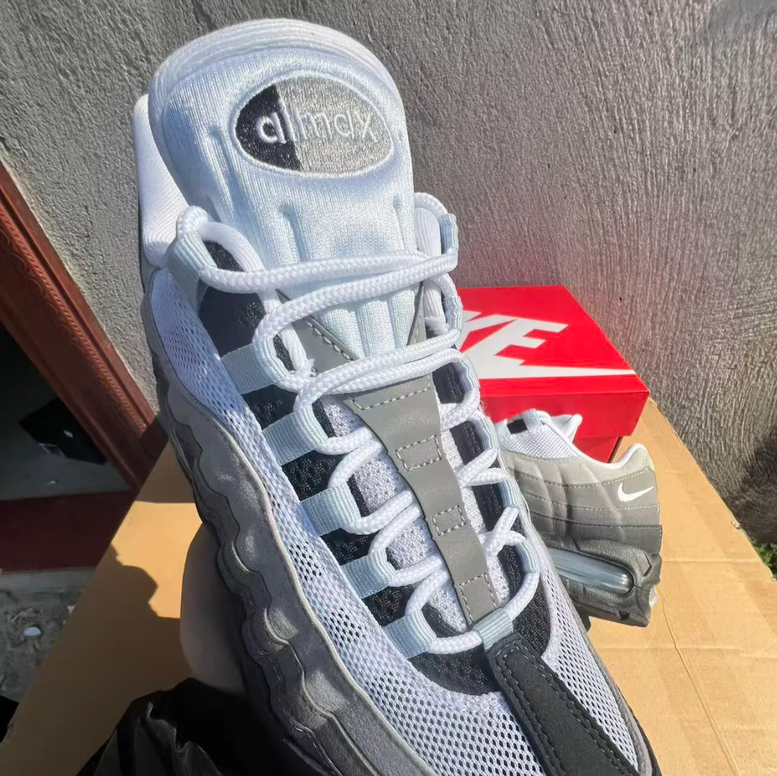 Air Jordan 95 OG Big Bubble Blue Tint Shoes Sneakers