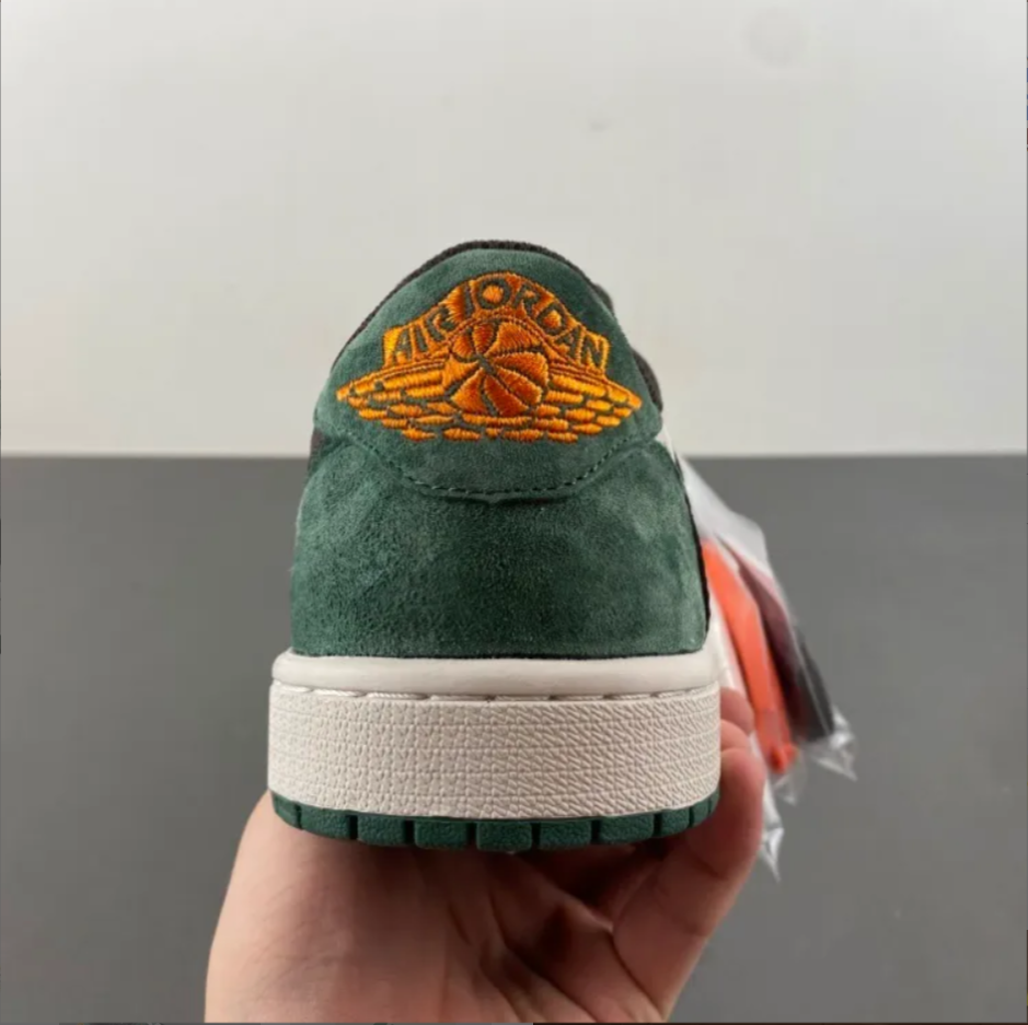 Travis Scott x Air Jordan 1 Low OG SP Green Velvet Shoes Sneakers