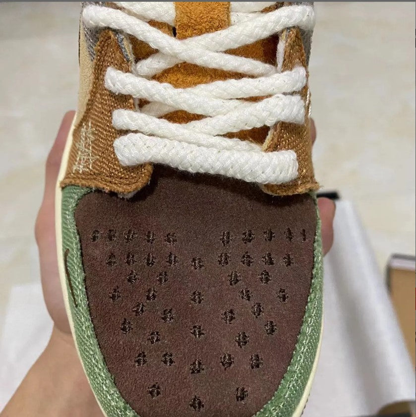 Zion Williamson x Air Jordan 1 Low OG Voodoo Shoes Sneakers