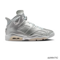 PSG x Air Jordan 6 Metallic Silver Shoes Sneaker