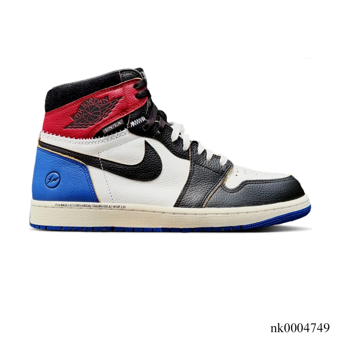 Fragment x Union LA x Air Jordan 1 High OG Varsity Red Shoes Sneakers