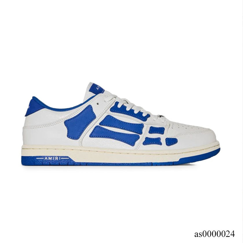 AMIRI Skel Top Low White Blue Shoes Sneakers