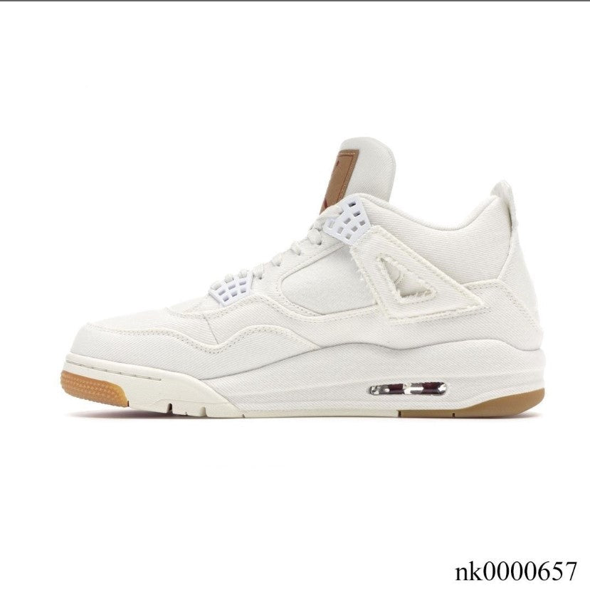 Air Jordan 4 Retro Levi’s White (Levi’s Tag) Shoes