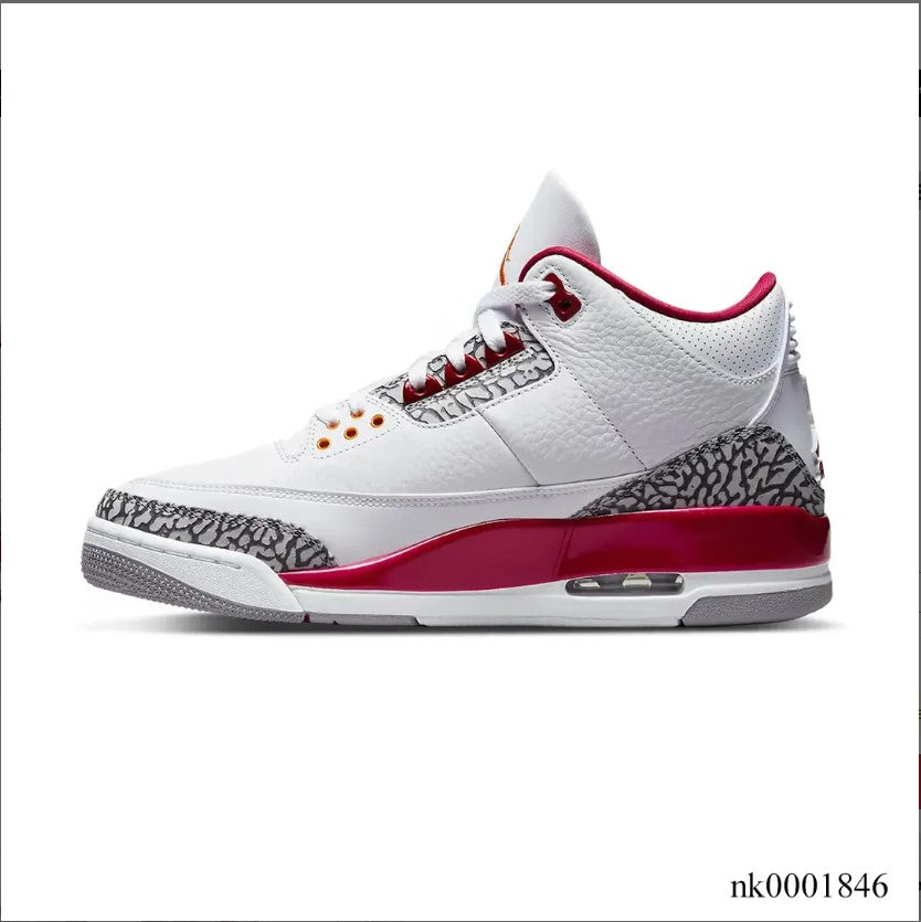 Air Jordan 3 Retro Cardinal Red Shoes Sneakers