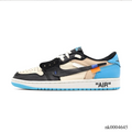OW x Air Jordan 1 Low OG UNC Shoes Sneakers