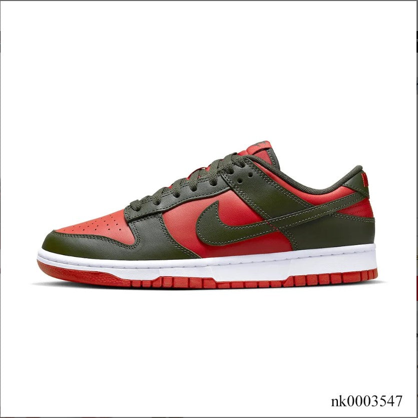 Dunk Low Mystic Red Cargo Khaki Shoes Sneakers