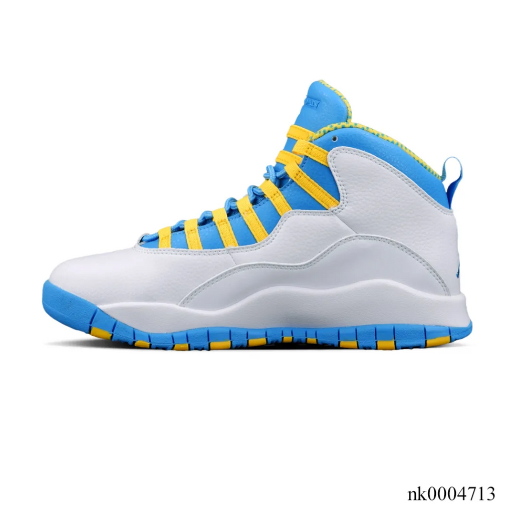 Air Jordan 10 Carolina Blue Yellow Shoes Sneakers