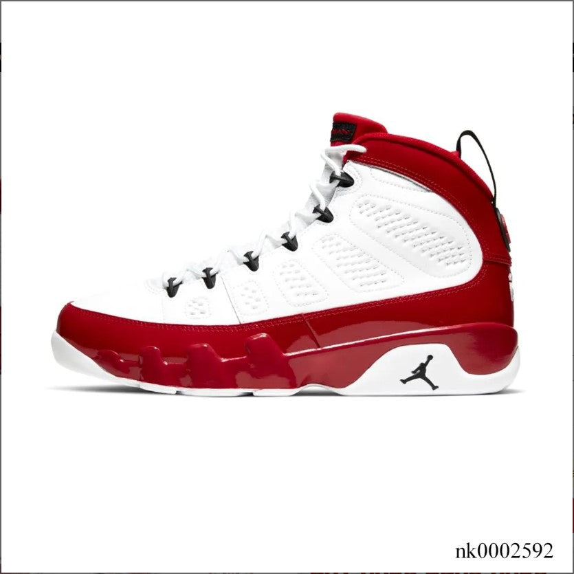 Air Jordan 9 Retro White Gym Red Shoes Sneakers