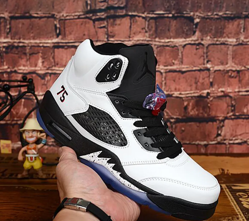 Air Jordan 5 Paris Saint Germain F&F White Shoes Sneakers