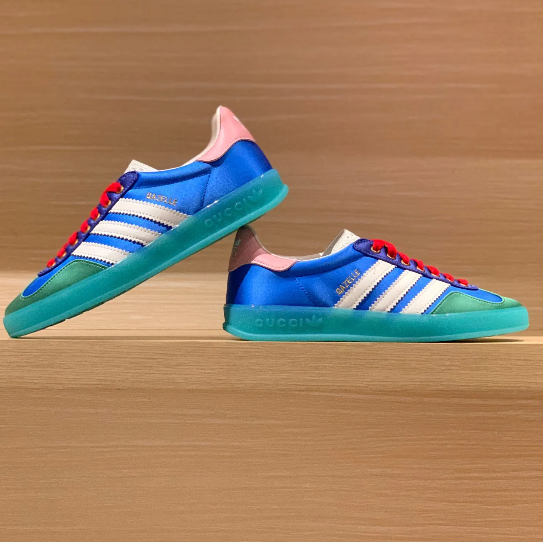 GG x AD Gazelle ‘Light Blue Silk’ Shoes Sneakers