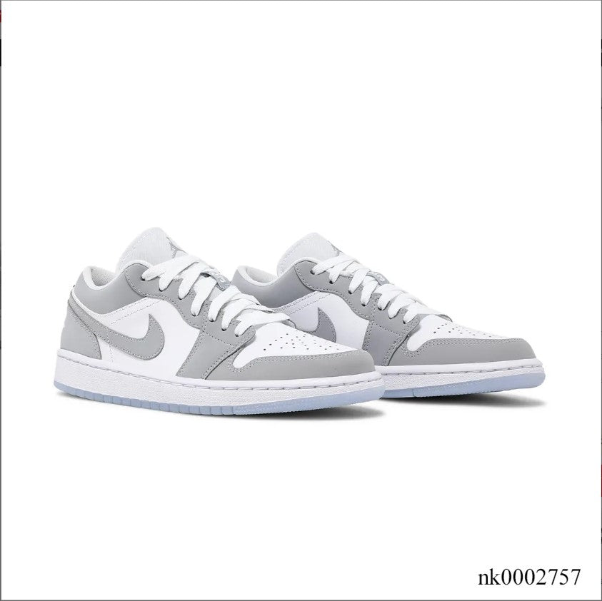 Air Jordan 1 Low White Wolf Grey Shoes Sneakers
