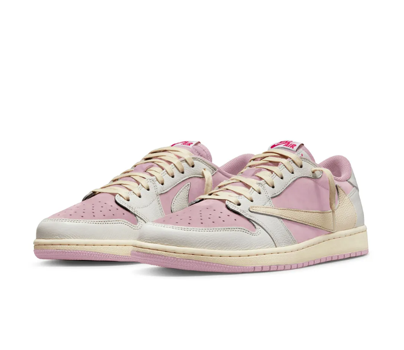 Travis Scott x Air Jordan 1 Low OG Shy Pink Shoes Sneakers