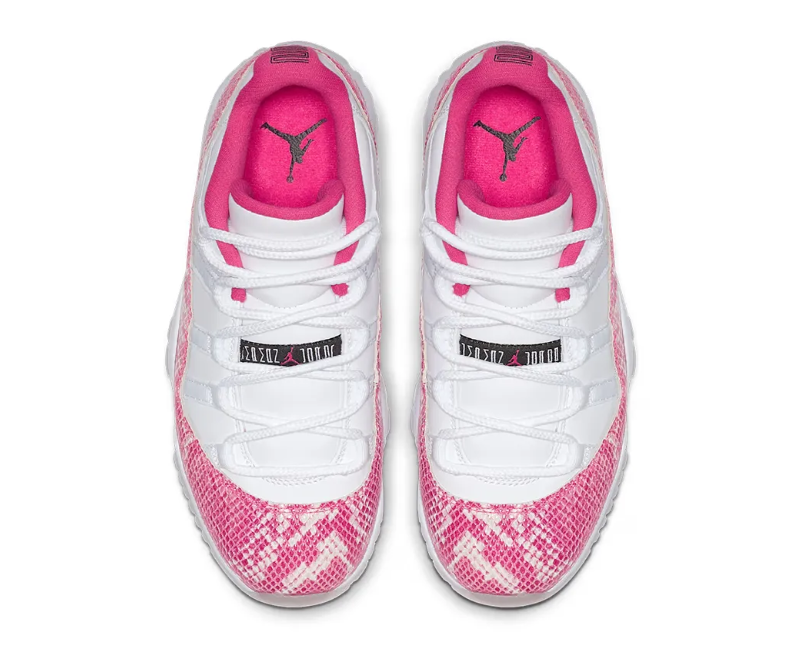 AJ 11 Low Pink Snakeskin Shoes Sneakers
