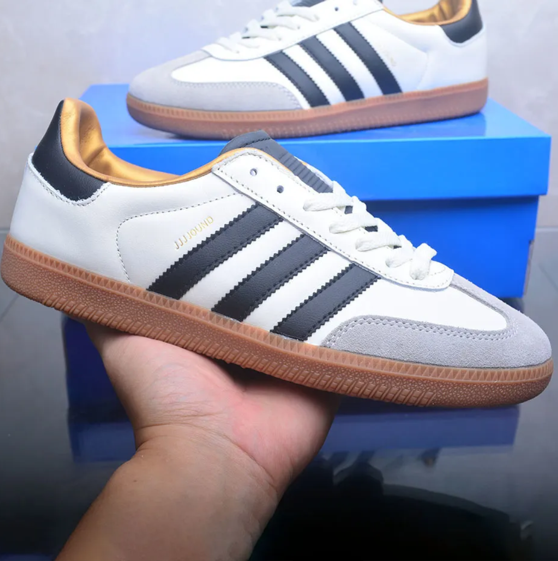 JJJJound x AD Samba OG Off White Shoes Sneakers