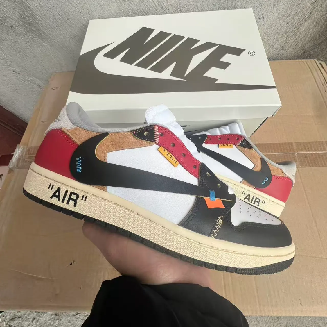 OW x Air Jordan 1 Low OG Goat Lows Shoes Sneakers