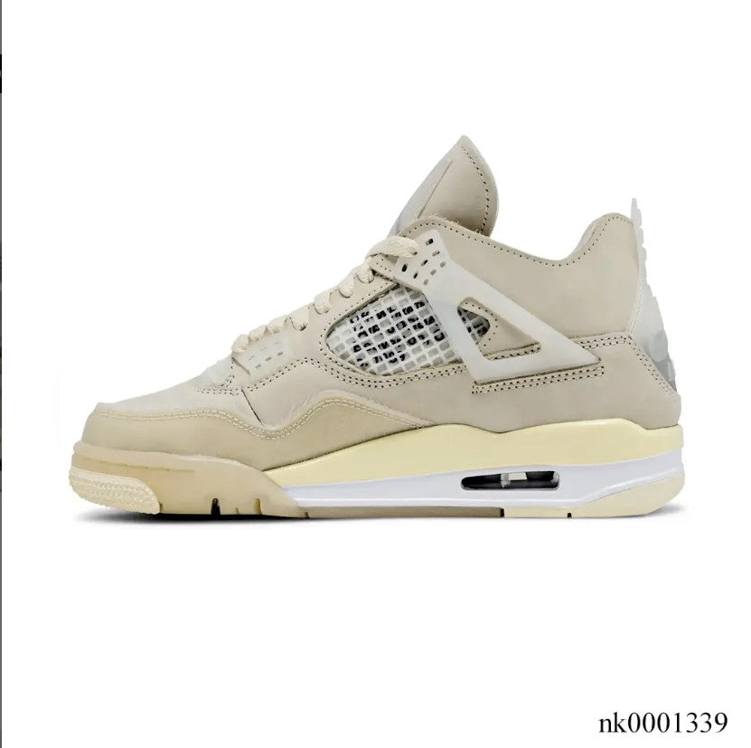 OFF-WHITE x Air Jordan 4 Sail Shoes Sneakers