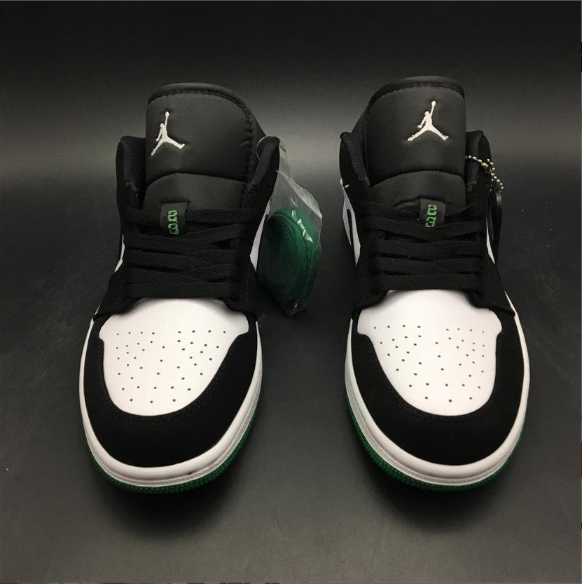 Air Jordan 1 Low White Black Mystic Green Shoes Sneakers
