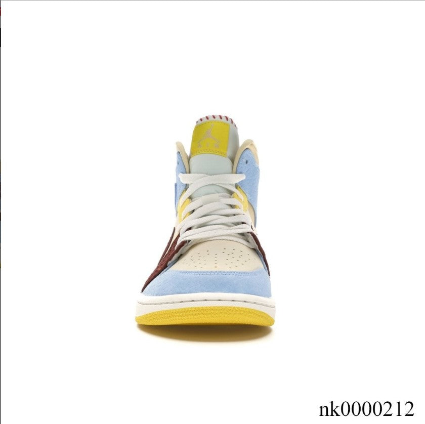 Air Jordan 1 Mid SE Fearless Maison Chateau Rouge Shoes Sneakers