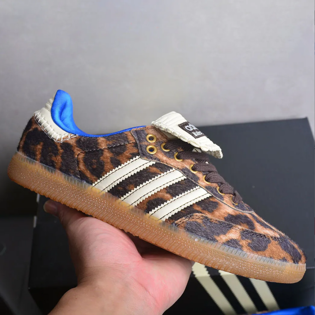 Wales Bonner x AD Samba Pony Leopard Shoes Sneakers