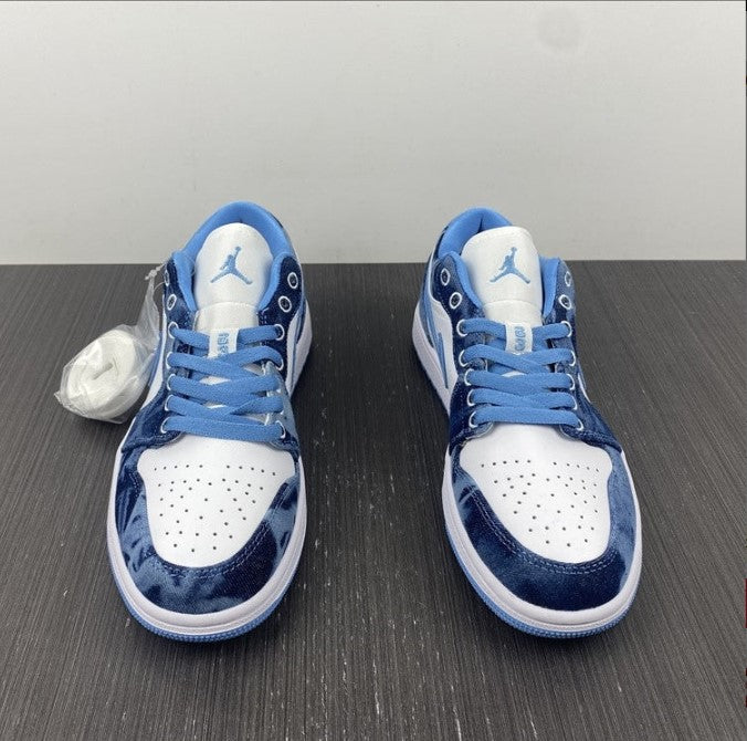 Air Jordan 1 Low Washed Denim Shoes Sneakers