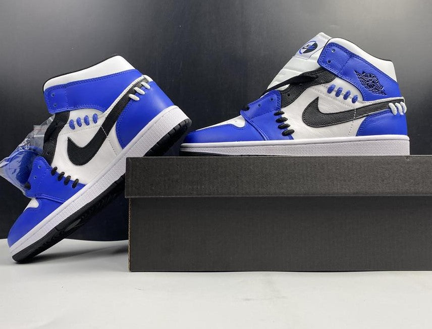 Air Jordan Mid SE “Game Royal” White Blue Black Shoes Sneakers