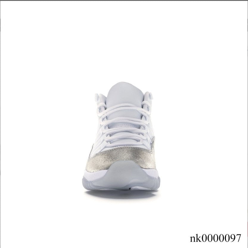 Air Jordan 11 Retro White Metallic Silver Shoes Sneakers