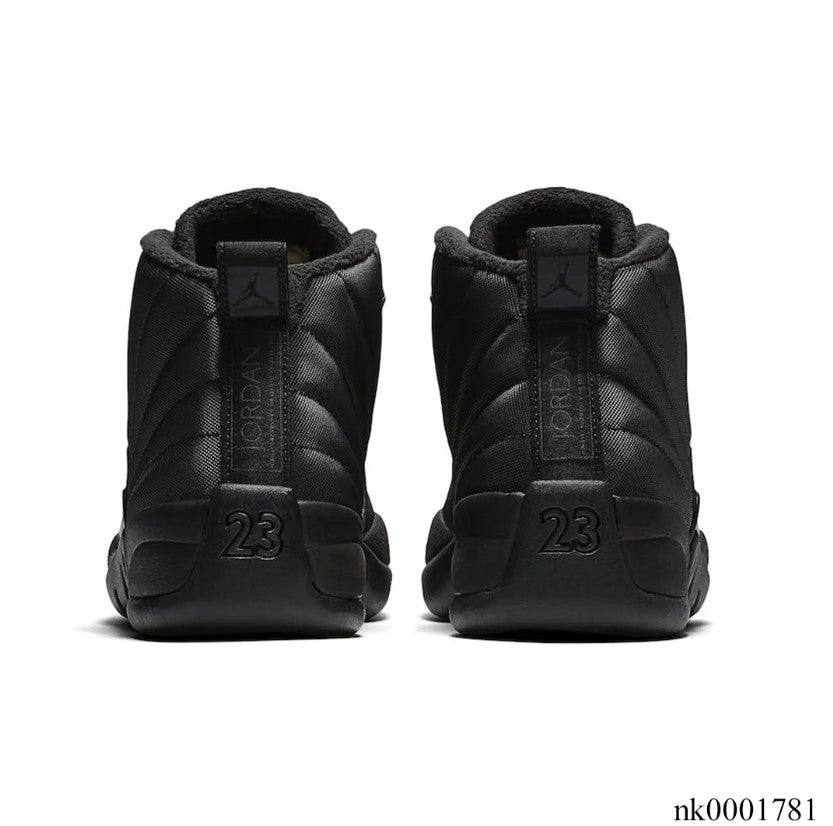 Air Jordan 12 Retro Winterized Triple Black Shoes Sneakers