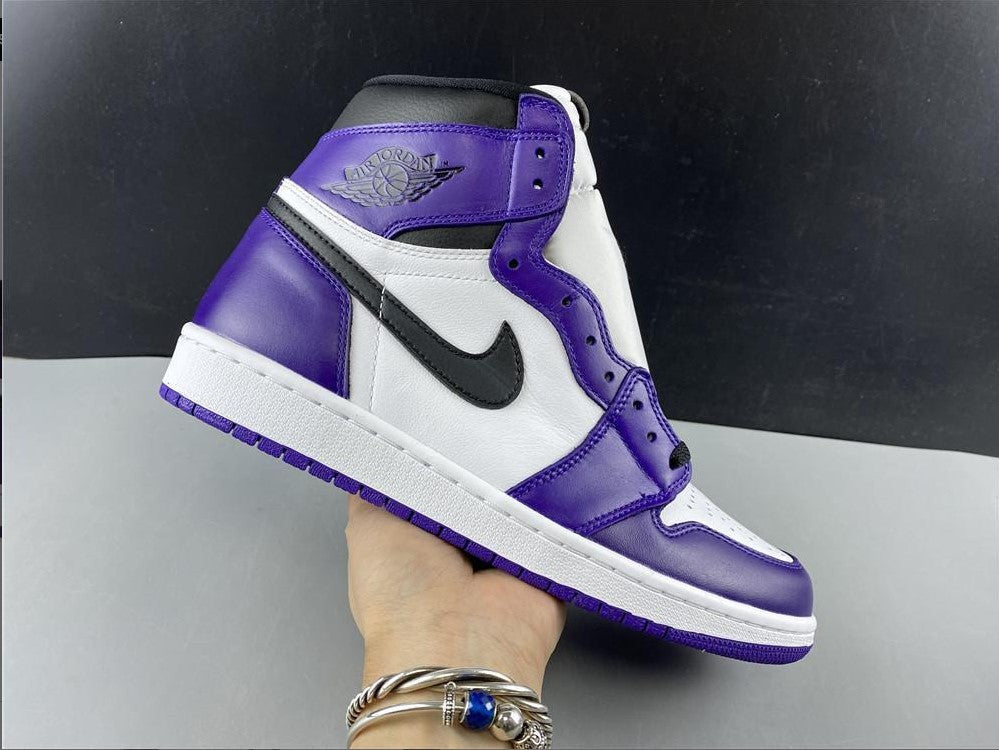 Air Jordan 1 Retro High Court Purple White Shoes Sneakers