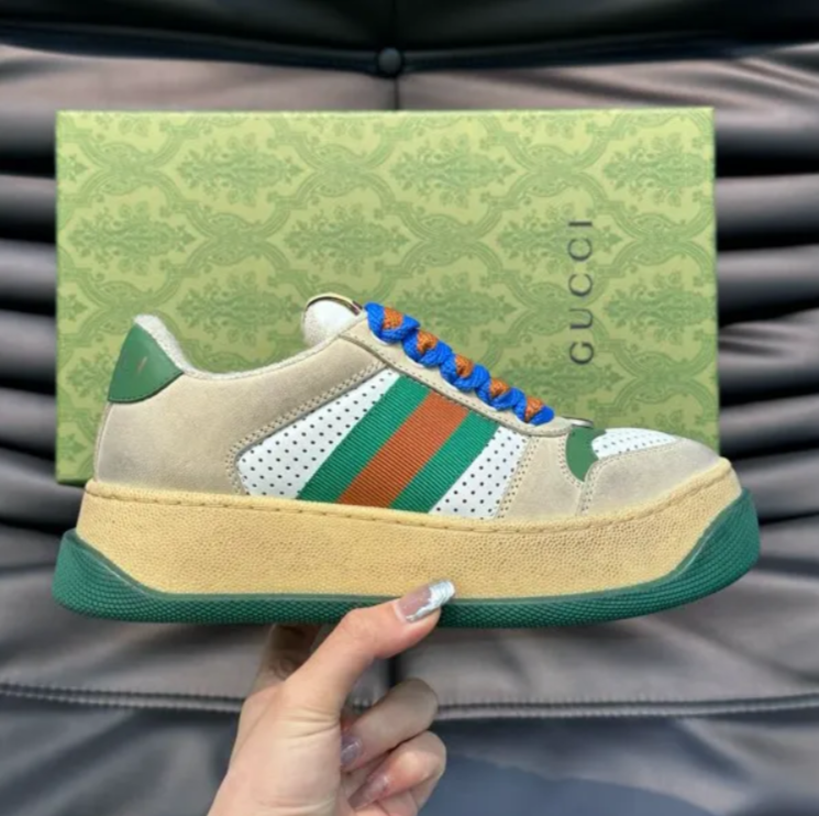 GG Screener Sneaker ‘Off White Green Red’ Shoes Sneakers