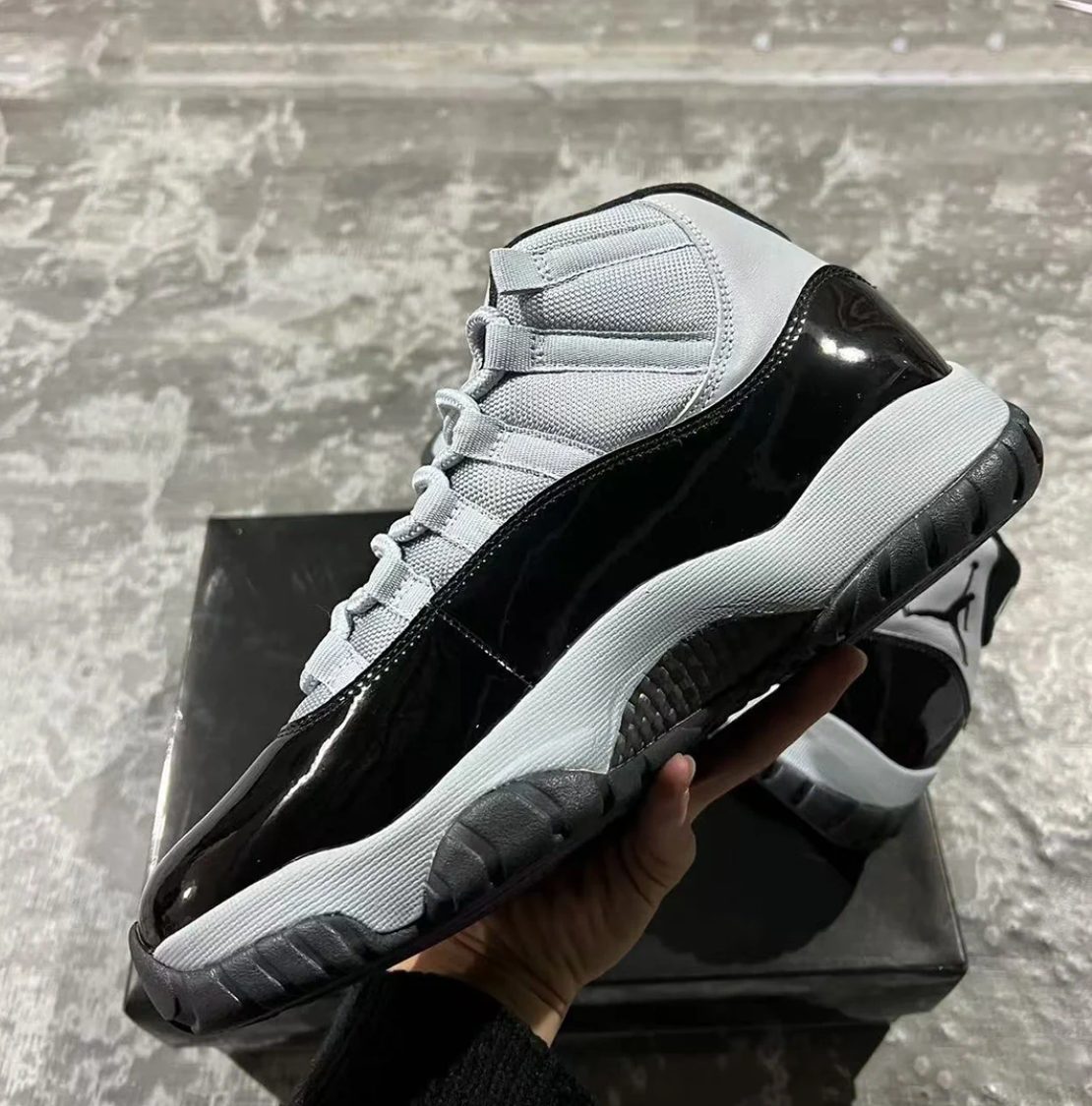 Air Jordan 11 Black Cool Grey Shoes Sneakers