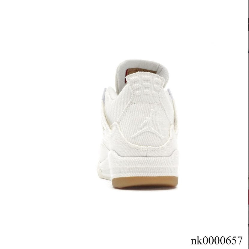 Air Jordan 4 Retro Levi’s White (Levi’s Tag) Shoes Sneakers