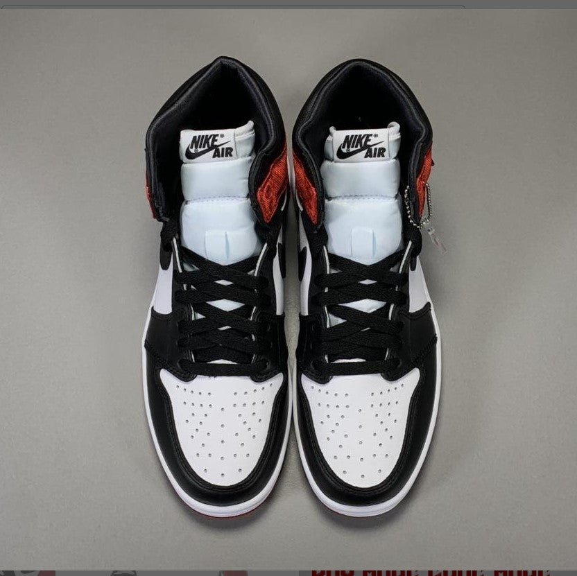 Air Jordan 1 Retro High Satin Black Toe Shoes Sneakers