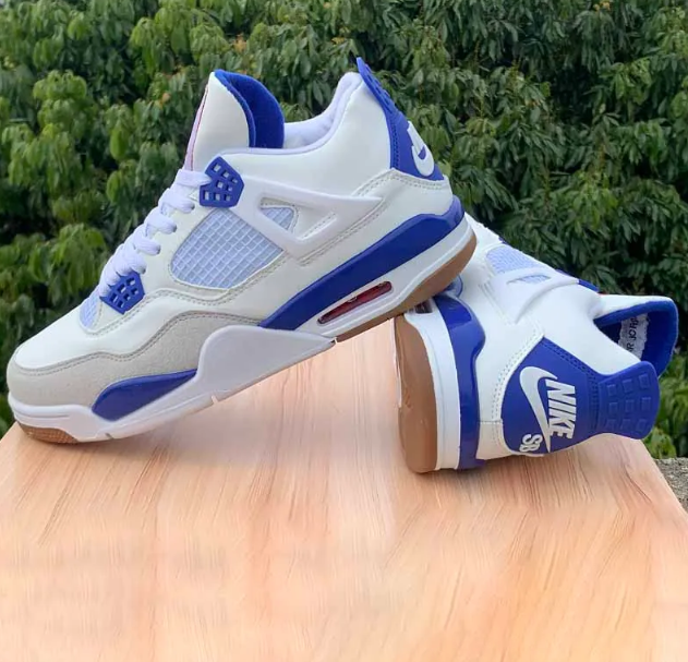 SB x AJ 4 Sapphire Blue Shoes Sneakers