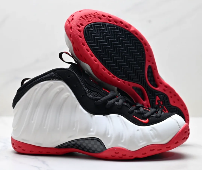 Air Foamposite One Red White Black Shoes Sneakers – nk0004546