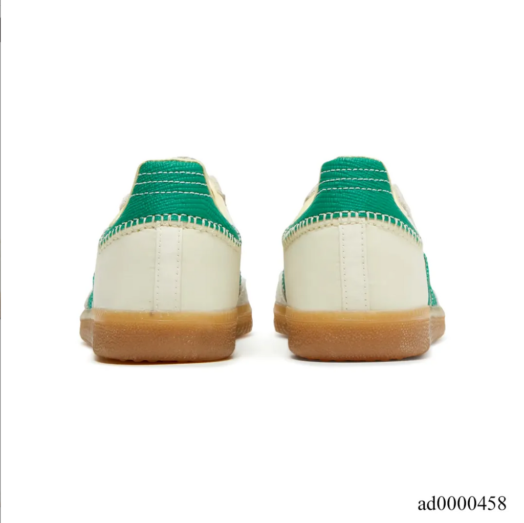 Wales Bonner x AD Samba Cream White Bold Green Shoes Sneakers